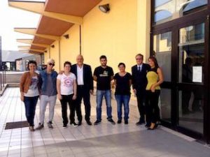 Il sindaco di Teramo Brucchi in visita agli studenti ITS Agroalimentare