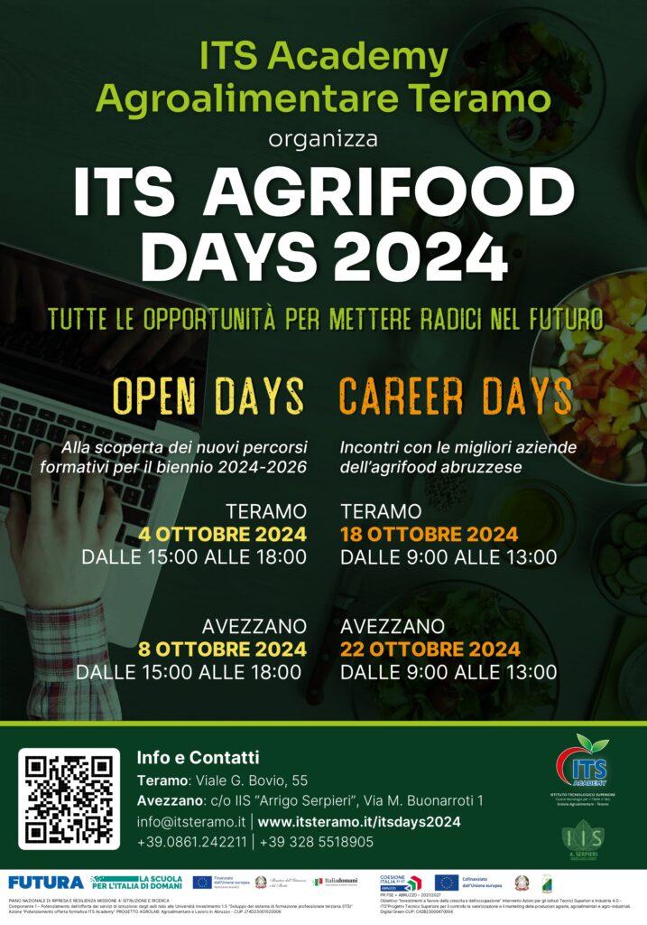 Locandina ITS Agrifood Days 2024